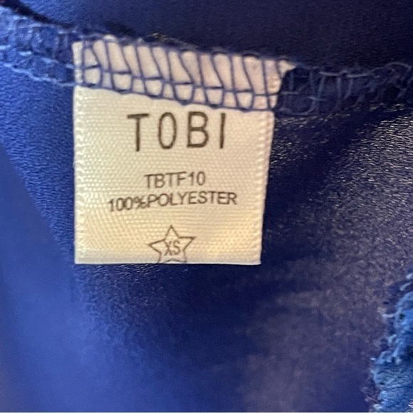 Tobi High Low Blue Tank Top Size XS NWOT - Picture 7 of 10